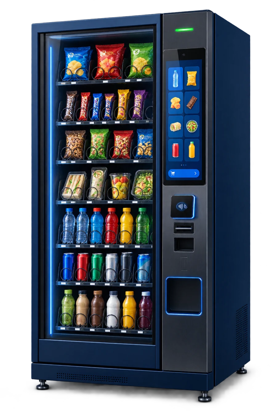 Smart vending machine with cashless payment, managed by Hive
